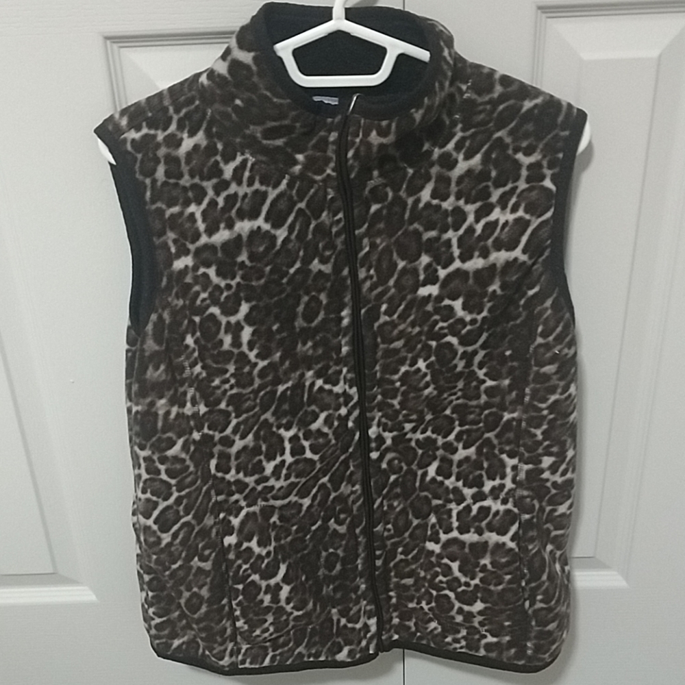 ⚓Reversible Leopard Brown Vest